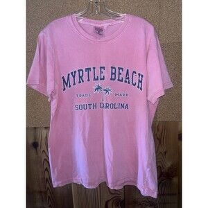 U.S. Vintage | Myrtle Beach SC Pink Short Sleeve T-Shirt | Men's Size M